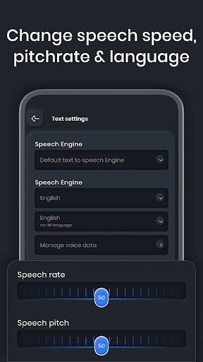 Text to Speech Voice Reading ekran görüntüsü
