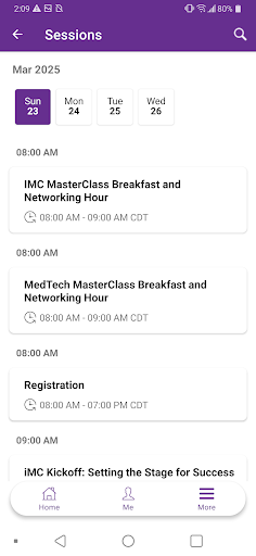 MAPS Events ekran görüntüsü