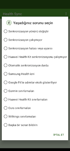 Health Sync ekran görüntüsü