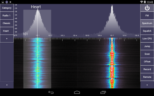 SDR Touch - Live radio via USB ekran görüntüsü