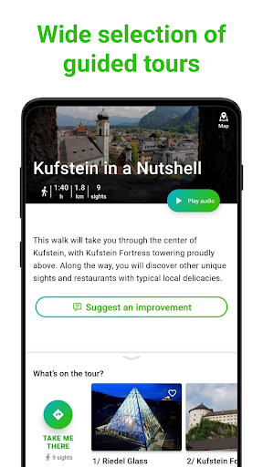 Kufstein Tour Guide:SmartGuide ekran görüntüsü