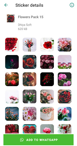 Flowers Stickers for WA ekran görüntüsü