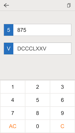 Roman Numerals Generator ekran görüntüsü