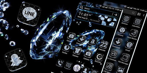 Black Diamond Launcher Theme ekran görüntüsü