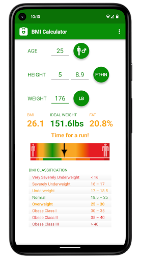 BMI Hesaplama ekran görüntüsü