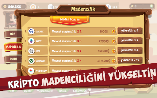 Bitcoin Mining Idle Tycoon ekran görüntüsü
