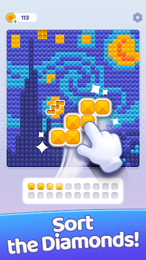 Brilliant Sort: Diamond Puzzle ekran görüntüsü