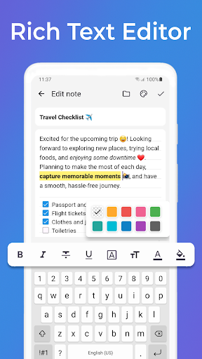 NotesApp: Güvenli Not Defteri ekran görüntüsü