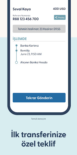 Remitly: Hemen para gönderin ekran görüntüsü