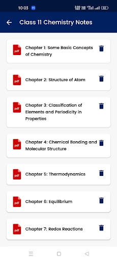Class 11 Chemistry Notes ekran görüntüsü