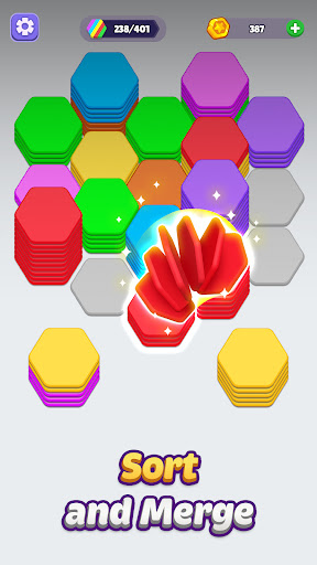 Hexa Sorting Puzzle ekran görüntüsü