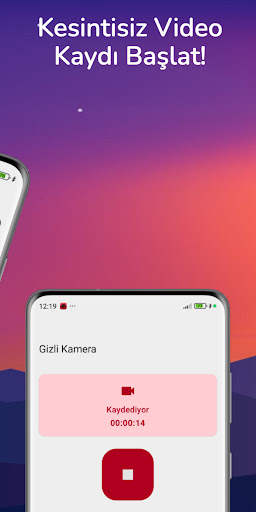 Gizli Kamera: Arka Plan Kayıt ekran görüntüsü