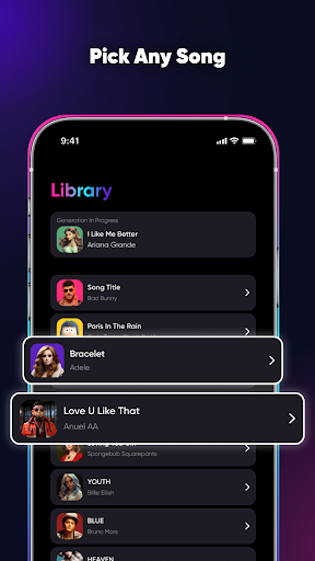 SingUp Music: AI Cover Songs ekran görüntüsü