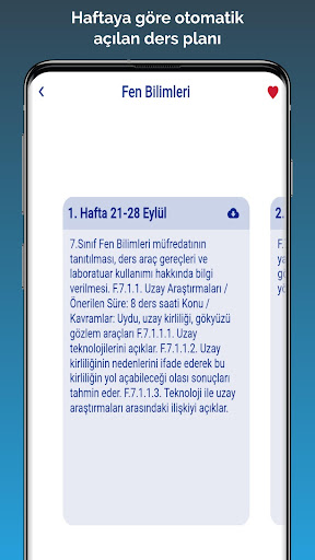 Kazanım Mobil - Yıllık Planlar ekran görüntüsü