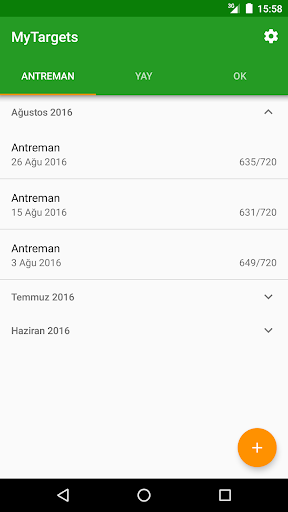 MyTargets Archery ekran görüntüsü
