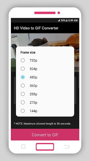 HD Video to GIF Converter ekran görüntüsü