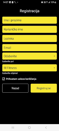M Fitness Novi Sad ekran görüntüsü