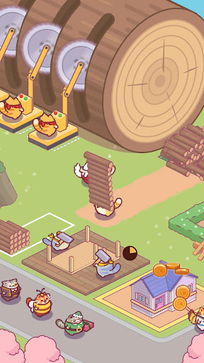 Lumbercat: Cute Idle Tycoon ekran görüntüsü