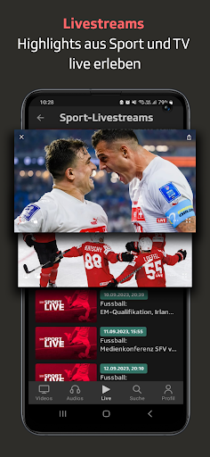 Play SRF: Streaming TV & Radio ekran görüntüsü