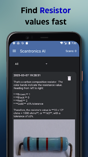 AI Resistor Value Scanner ekran görüntüsü