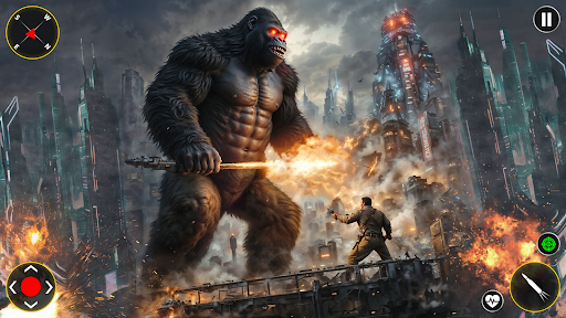 Wild Gorilla City Attack ekran görüntüsü
