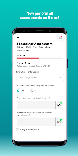 Prosecution CFMS ekran görüntüsü