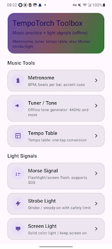 TempoTorch ekran görüntüsü