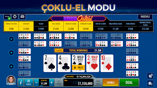 Pokerist'ten Video Poker ekran görüntüsü