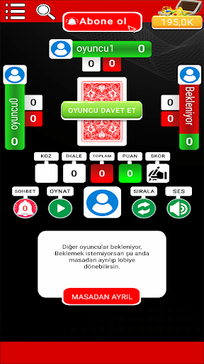 Canlı Batak Oyna, Batak Online ekran görüntüsü