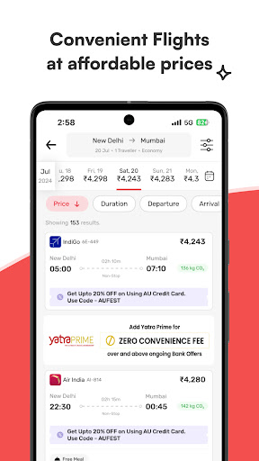 Yatra - Flights, Hotels, Bus ekran görüntüsü