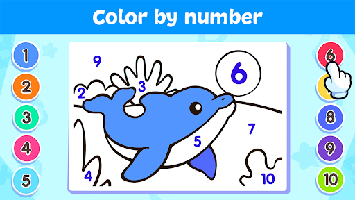 Coloring for Kids: By Number ekran görüntüsü