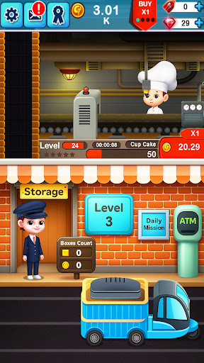 Idle Food Factory Game ekran görüntüsü