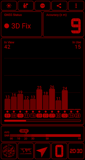 GPS Test ekran görüntüsü
