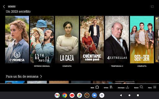 RTVE Play Android TV ekran görüntüsü