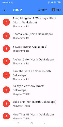 MyanCommute - sc (YBS-sc II) ekran görüntüsü