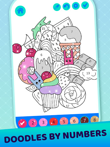 Funny Doodle Coloring Book ekran görüntüsü