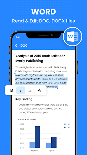 Belge Okuyucu: PDF, PPT, DOC ekran görüntüsü