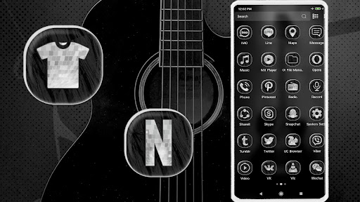 Black Guitar Theme ekran görüntüsü