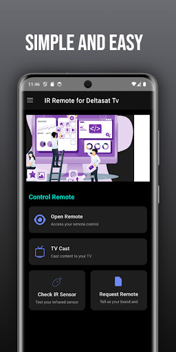 Remote for Deltasat tv ekran görüntüsü