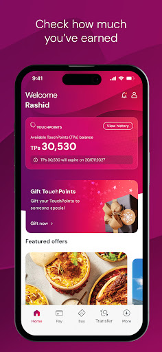 TouchPoints App ekran görüntüsü