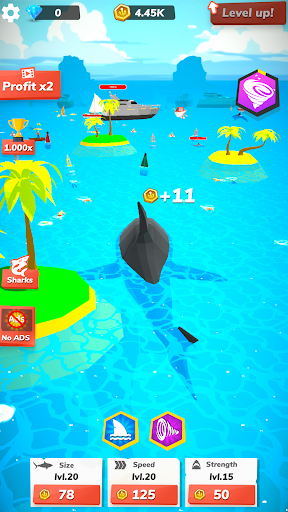 Idle Shark World - Tycoon Game ekran görüntüsü