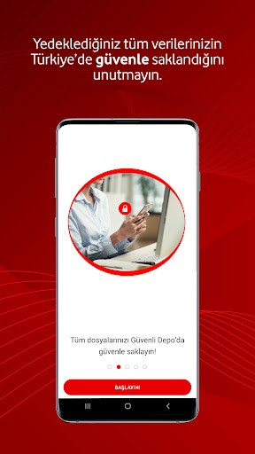 Vodafone Güvenli Depo ekran görüntüsü
