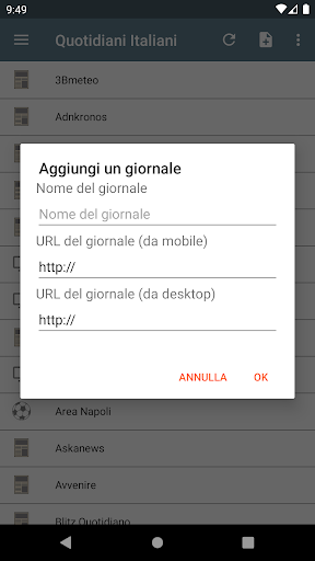 Quotidiani Italiani ekran görüntüsü