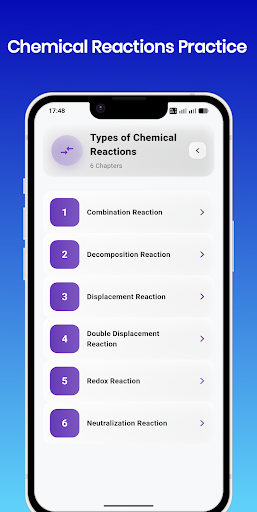 Chemical Reactions Practice ekran görüntüsü