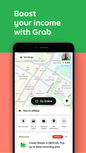 Grab Driver: App for Partners ekran görüntüsü