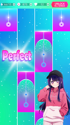 Oshi No Ko 3 Piano Game Tiles ekran görüntüsü