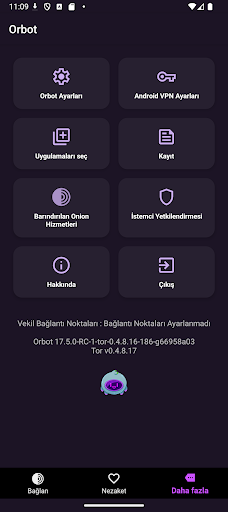 Orbot: Android için Tor ekran görüntüsü