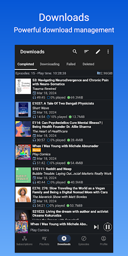 Podcast Republic - Podcast app ekran görüntüsü