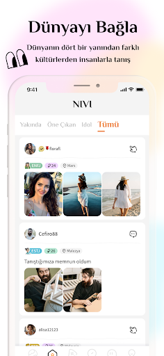 Nivi - Sesli oda ve sohbet ekran görüntüsü