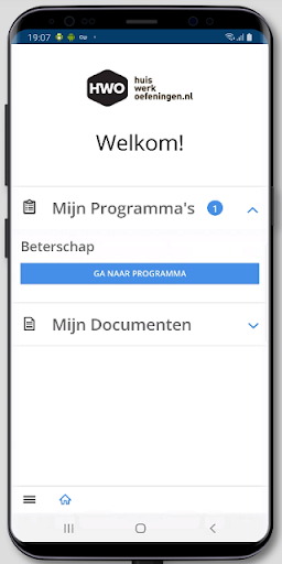 HWO-app huiswerkoefeningen ekran görüntüsü